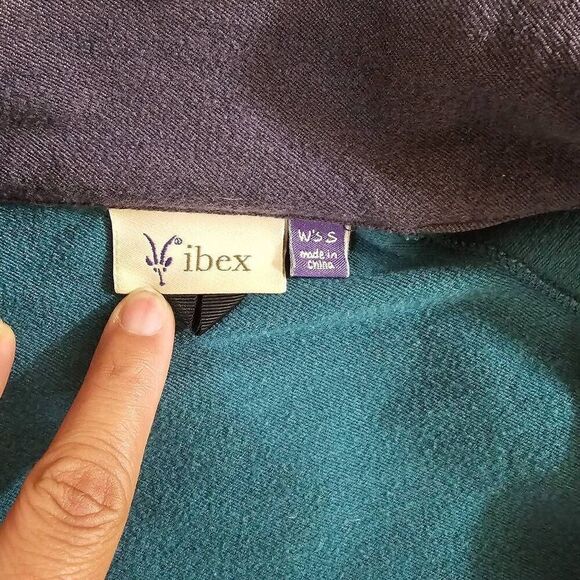 Ibex Sofshell Full Zip Jacket Peak Climawool Logo Green Small Women's - Picture 6 of 9